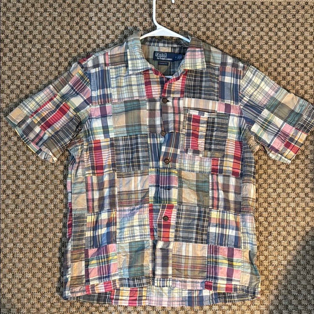 Polo by Ralph Lauren Colorful Patchwork Shirt (worn once)